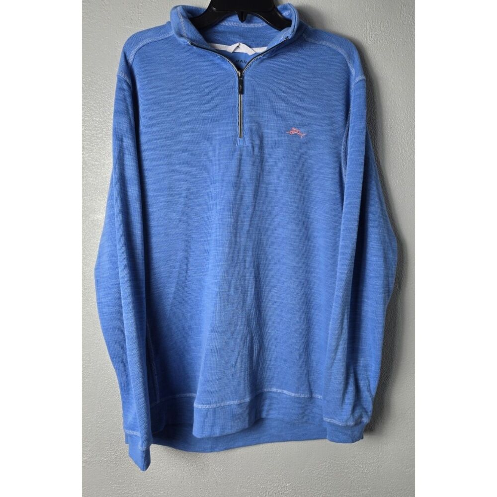 Joe Marlin Unwind Men’s Blue Large 1/4 Zip Pullover Relaxed Fit Size Large